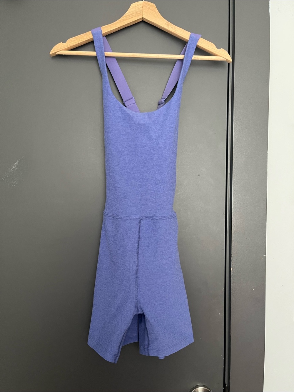 Beyond Yoga Lilac Kids One-Piece Romper with Adjustable Straps